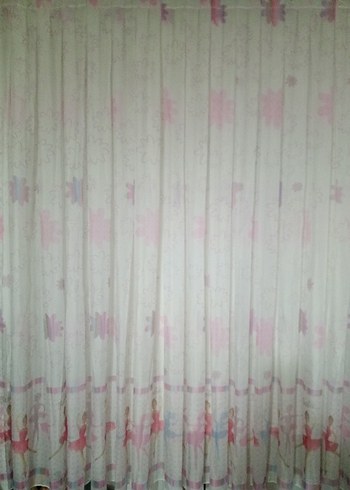 Barbie Desenli Tül Perde - Görsel 2