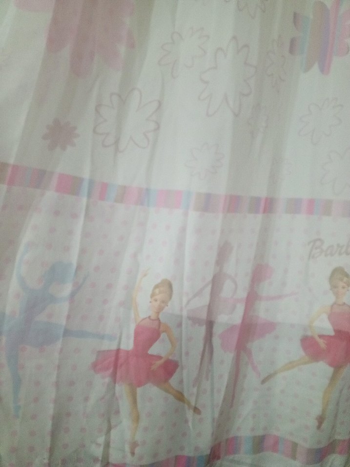 Barbie Desenli Tül Perde - Görsel 3