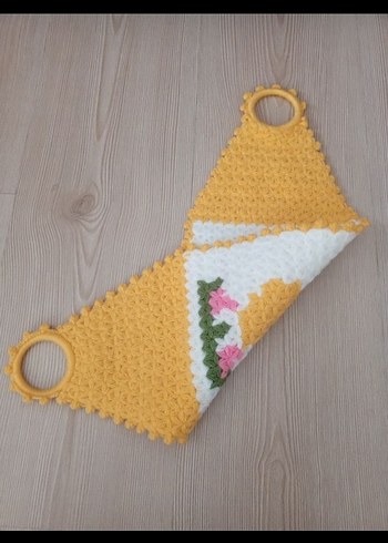 Sarı Örme Banyo Lifi - Görsel 2