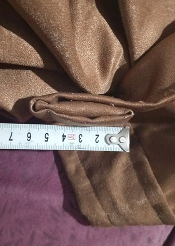 Kahverengi Pileli Fon Perde 4 kanat - Görsel 8