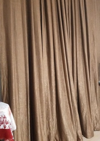 Kahverengi Pileli Fon Perde 4 kanat - Görsel 11