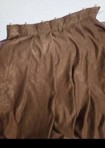 Kahverengi Pileli Fon Perde 4 kanat - Görsel 9