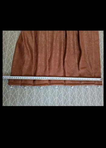 Kahverengi Pileli Fon Perde 4 kanat - Görsel 5