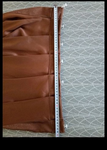 Kahverengi Pileli Fon Perde 4 kanat - Görsel 6