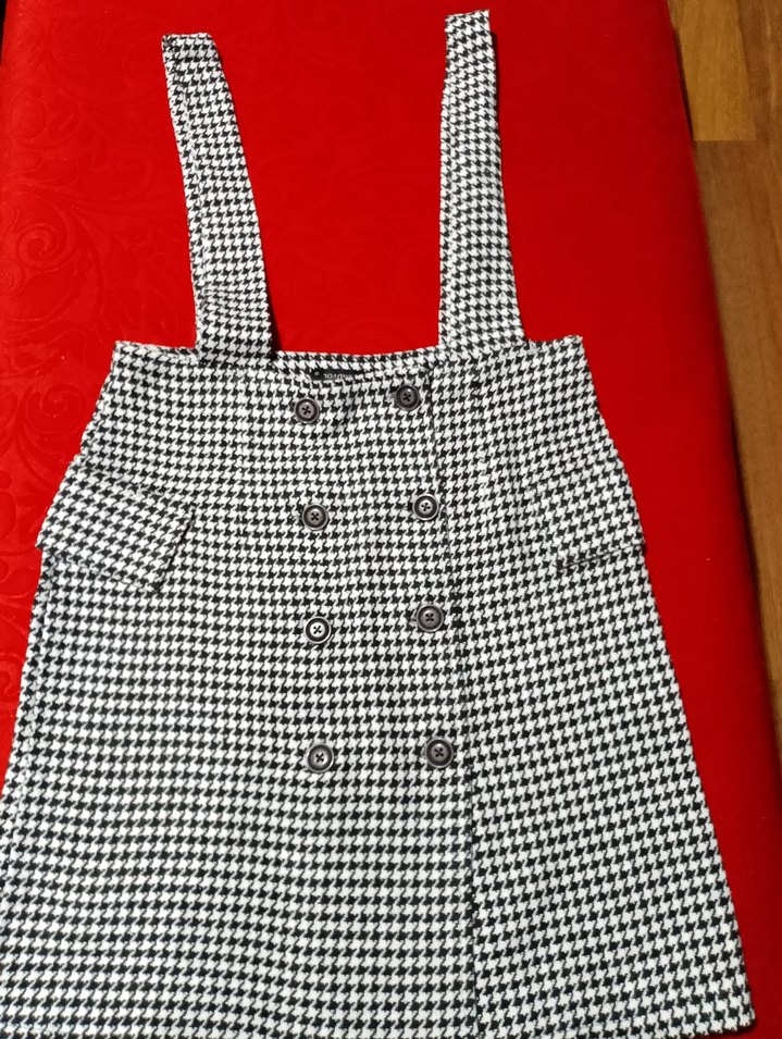 Kışlık Ekose Desenli salopet - Görsel 2