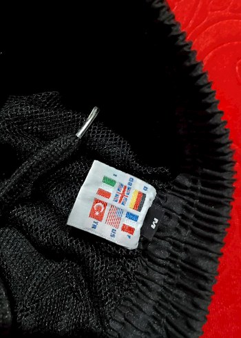 Siyah su geçirmez kumaş esofman alt - Görsel 3