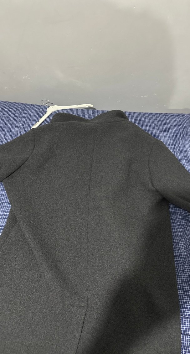 Antrasit Düğmeli Klasik Kaban - Görsel 4