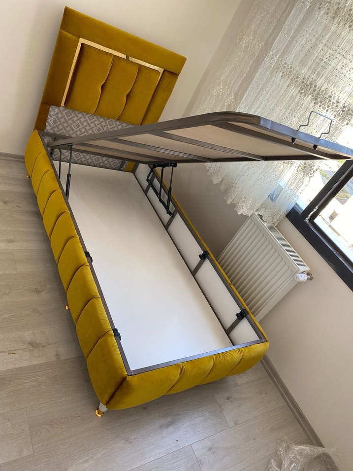 90*190 tek kişilik yatak baza başlık - Görsel 3