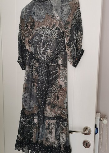 Şifon Bohem Midi  Elbise - Görsel 2