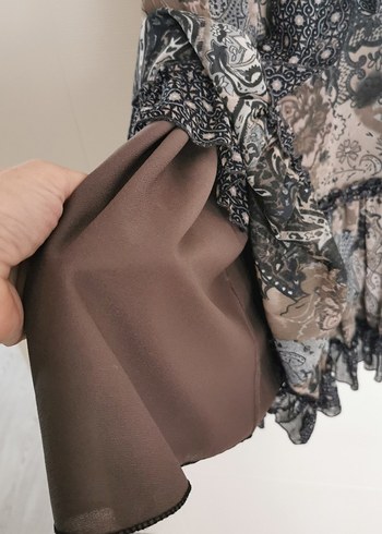 Şifon Bohem Midi  Elbise - Görsel 3