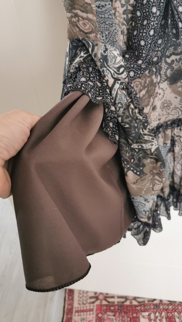 Şifon Bohem Midi  Elbise - Görsel 3