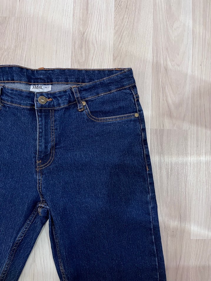 Kadın erkek Denim Kemerli Sokak Stili Jean - Görsel 4