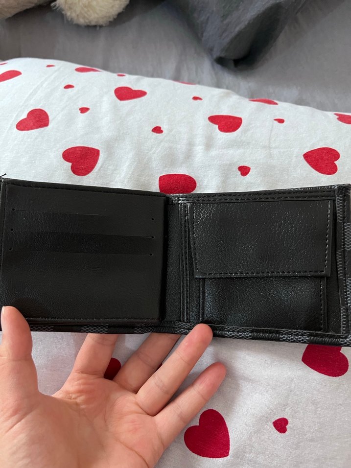 Siyah Kareli Erkek Cüzdan - Görsel 4