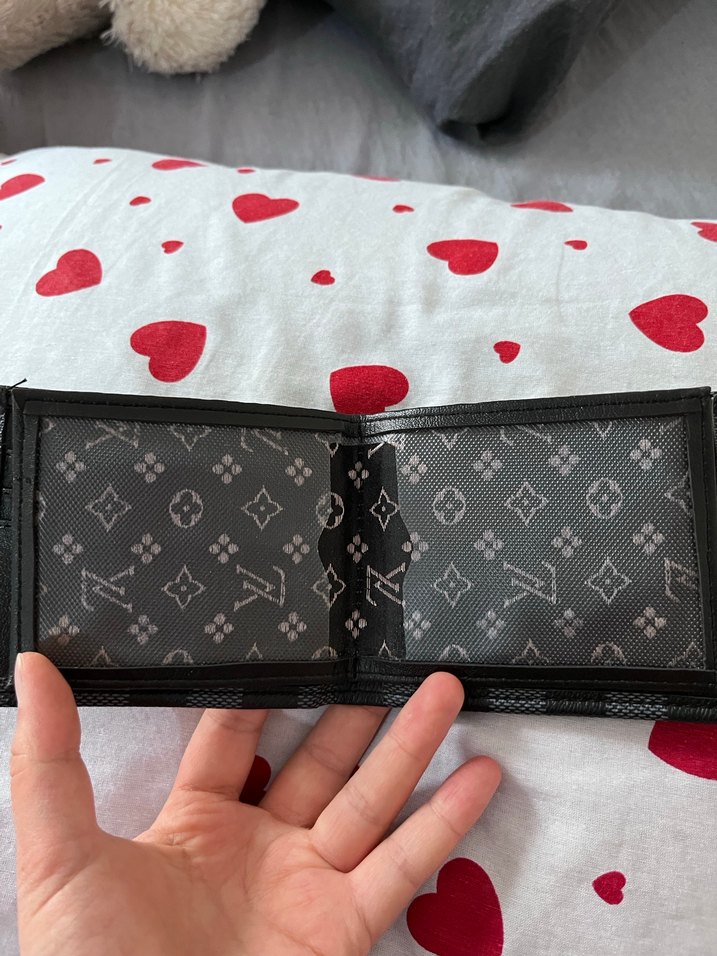 Siyah Kareli Erkek Cüzdan - Görsel 3