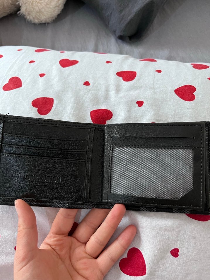 Siyah Kareli Erkek Cüzdan - Görsel 2