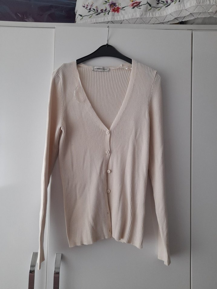 Bej Kadın Triko Basic Kazak - Görsel 3