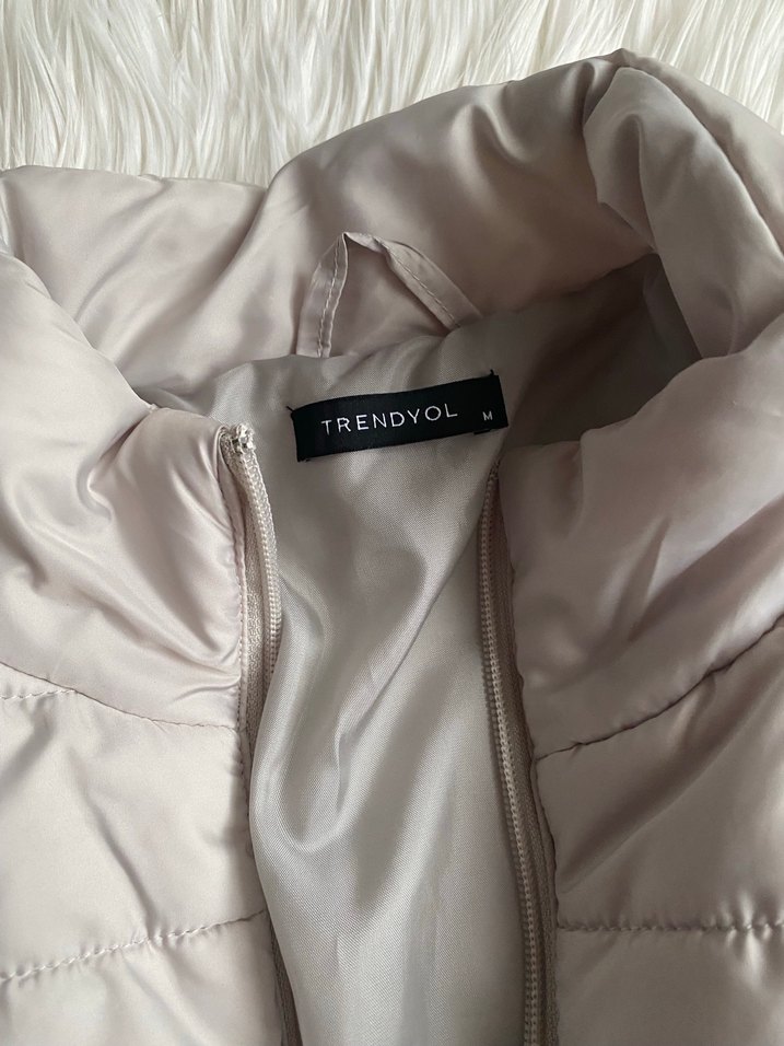 Gri Midi Boy Kadın Mont - Görsel 2