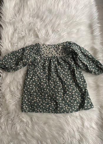 Yeşil Nakışlı Bohem Kız elbise - Görsel 3