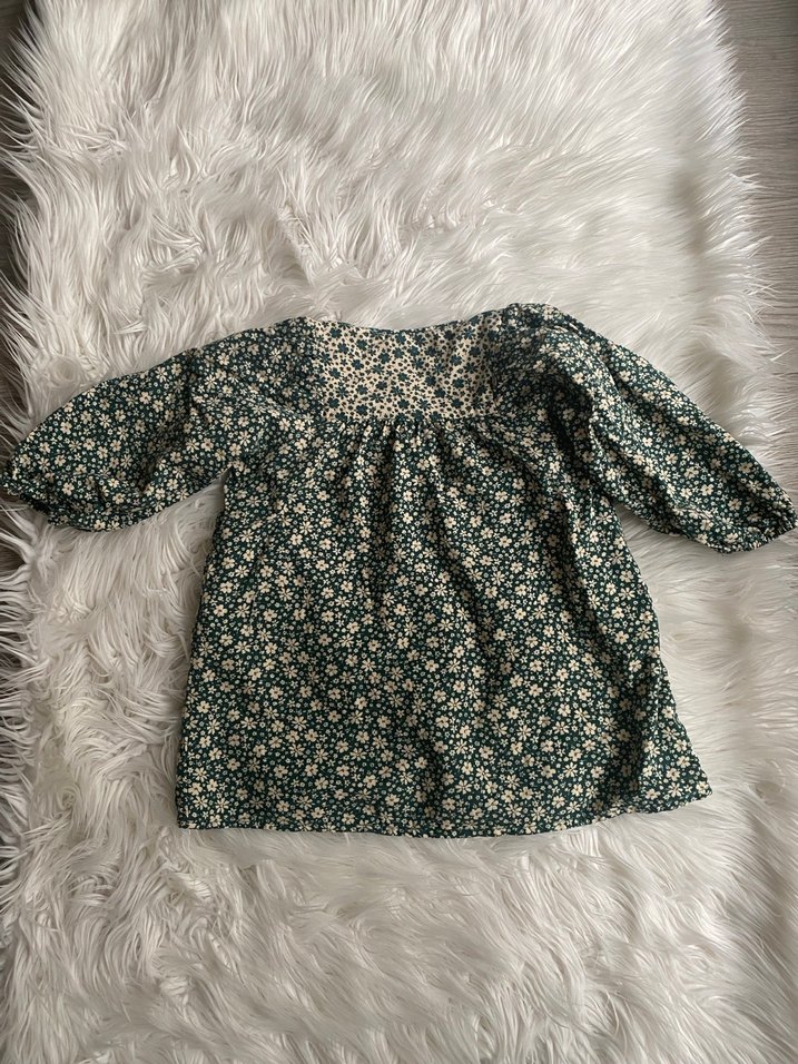 Yeşil Nakışlı Bohem Kız elbise - Görsel 3