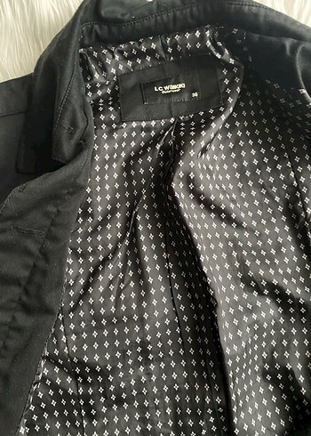 Düğmeli Siyah Midi Trenchcoat - Görsel 3