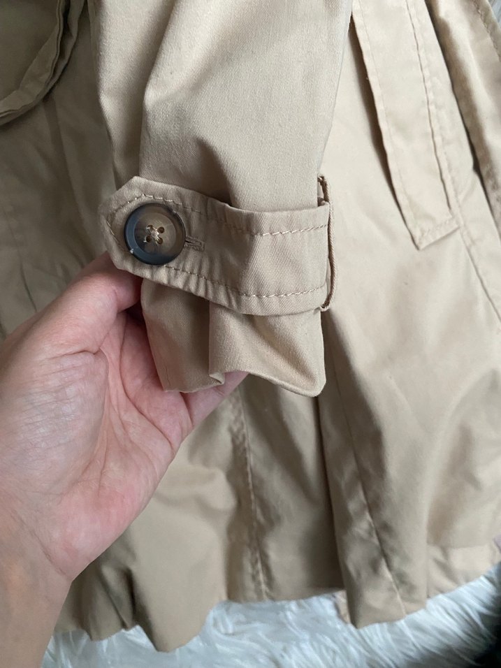 Bej Midi Kadın Trençkot - Görsel 5