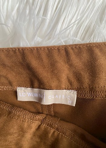 Kahverengi Süet Uzun Etek - Görsel 2