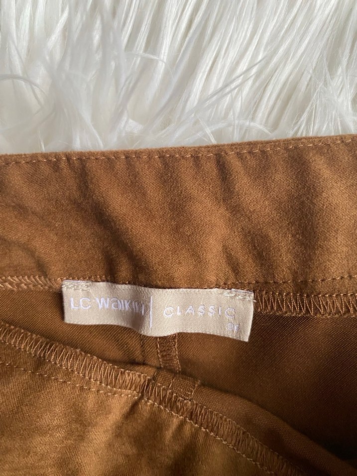 Kahverengi Süet Uzun Etek - Görsel 2