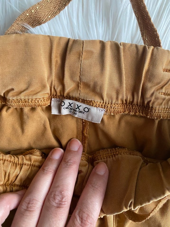 Bej Kadın Kemerli Rahat Kesim Pantolon - Görsel 2