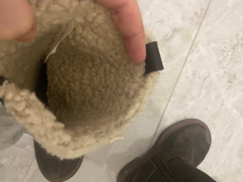 Kız Çocuk Kahverengi Süet Kürklü Bot - Görsel 2