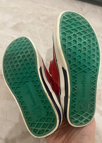 Kız Çocuk Kırmızı Cırt Cırtlı Spor Ayakkabı - Görsel 3