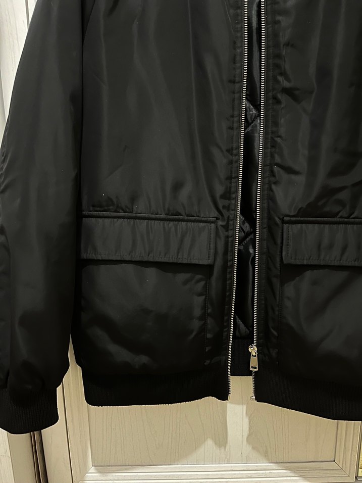 Siyah Fermuarlı Kadın Bomber Ceket - Görsel 2