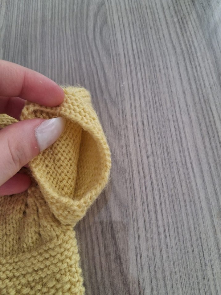 kız çocuk sarı kısa kollu örgü yeleği - Görsel 3