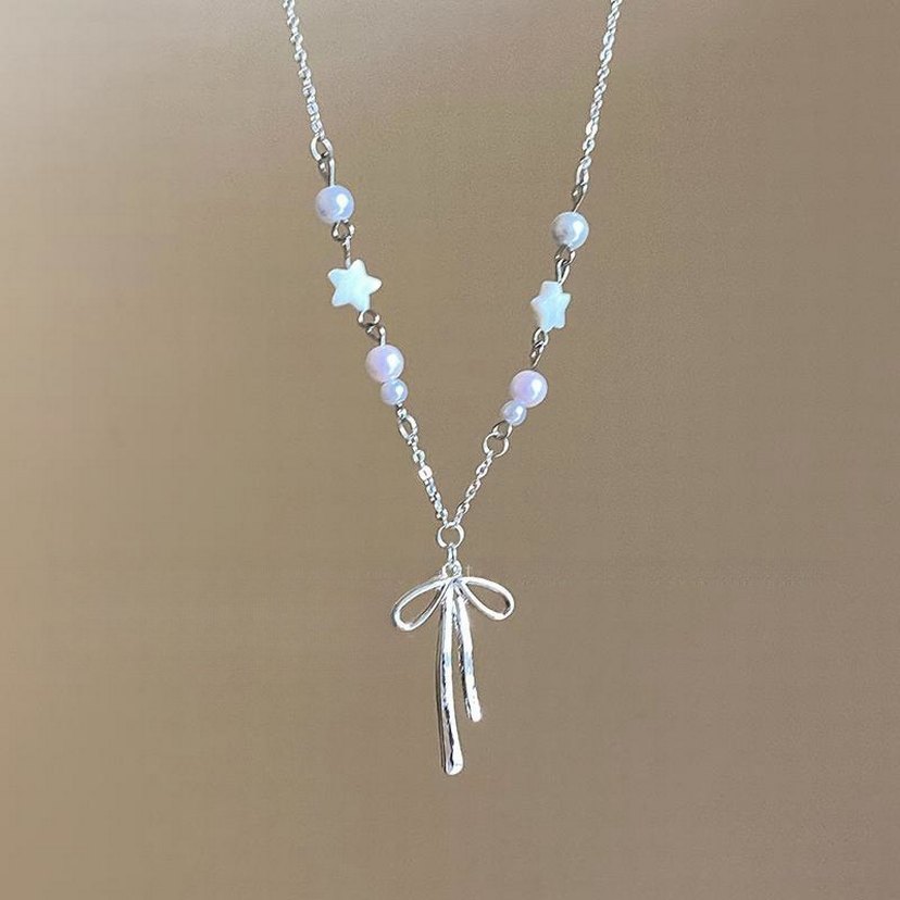 Coquette fiyonk charmlı kolye - Görsel 3