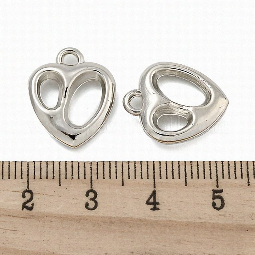 Gümüş kalp model boncuk - Görsel 2