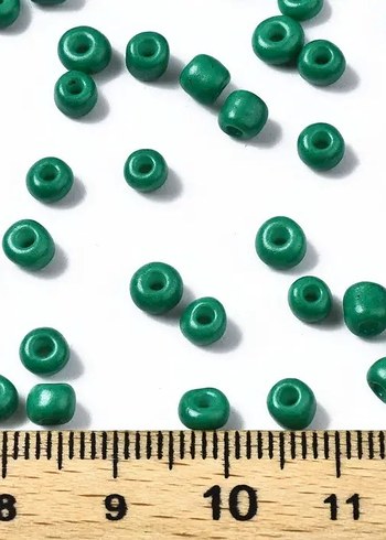 4 mm yeşil kum boncuk 6/0 - Görsel 2