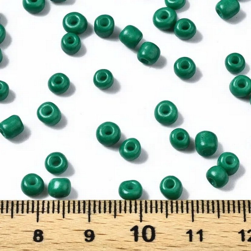 4 mm yeşil kum boncuk 6/0 - Görsel 2