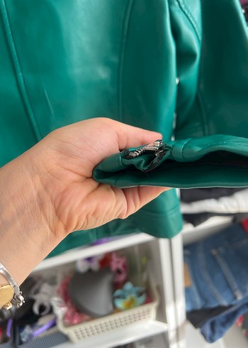 Mango Biker Deri Ceket - Görsel 6