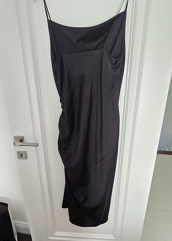Zara Siyah Drapeli Elbise - Görsel 3