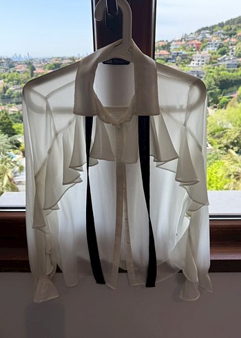 Zara şifon gömlek - Görsel 3