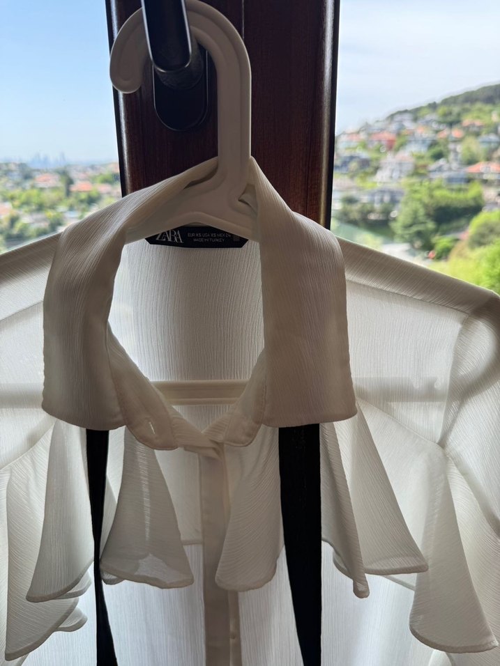 Zara şifon gömlek - Görsel 4