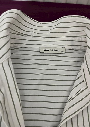 Çizgili Kadın Gömlek - Görsel 2