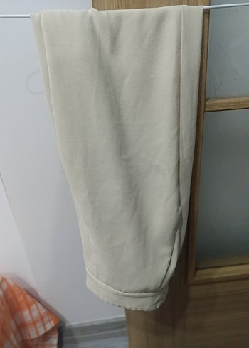 Düğmeli Beyaz Keten Kısa Kadın Blazer - Görsel 4