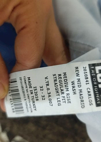 Erkek Mavi Regular Fit Denim Pantolon - Görsel 3