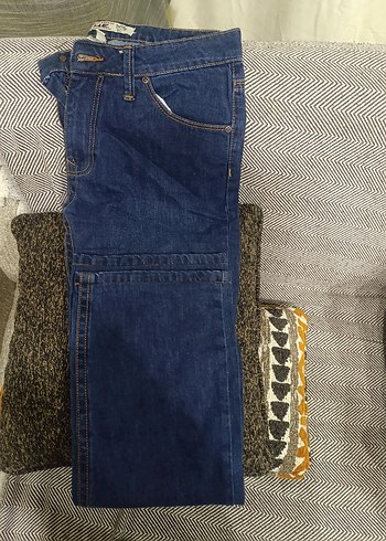 Erkek Mavi Regular Fit Denim Pantolon - Görsel 4