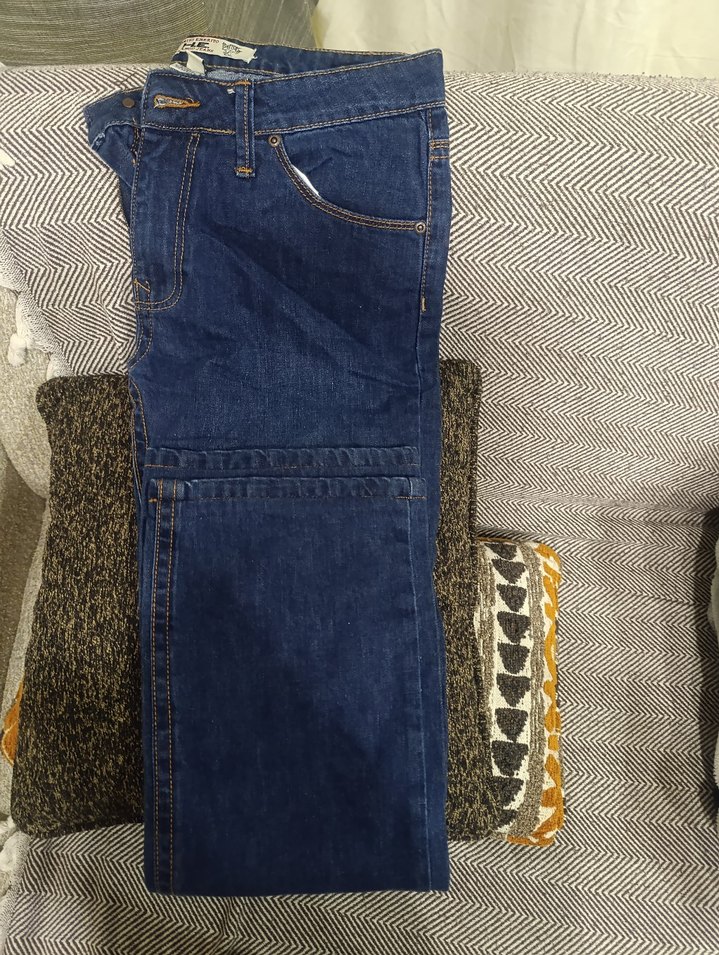 Erkek Mavi Regular Fit Denim Pantolon - Görsel 4