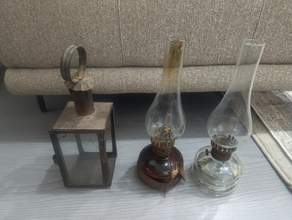 Cam Gövdeli Klasik Gaz Lambası - Görsel 2