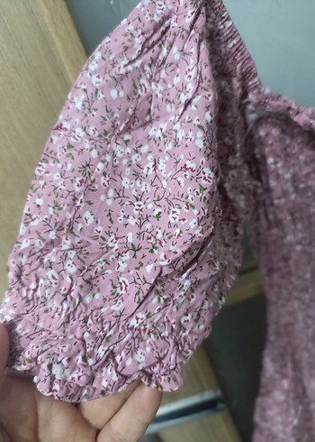 Pembe Bağcıklı Bohem Midi Elbise - Görsel 5