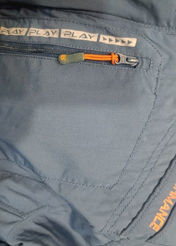 Erkek Mavi Street Wear Fermuarlı Ceket - Görsel 5