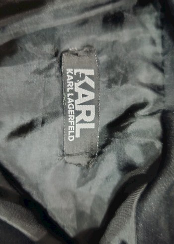 Karl Lagerfeld Siyah Kemerli Yelek - Görsel 3