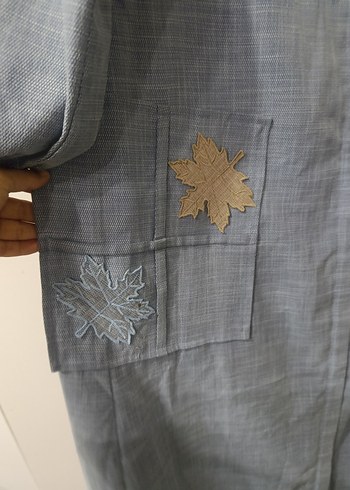 Nakışlı Uzun Bohem Kadın Elbisesi - Görsel 4